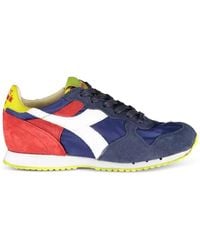 Diadora - N9000 Suede-Panel Sneakers - Lyst