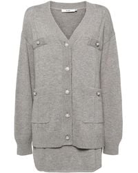 B+ AB - Gebreide Top En Rok Met Imitatieparel - Lyst