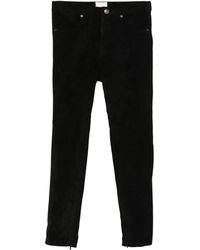 Isabel Marant - Dorothea Zip-Cuffed Suede Trousers - Lyst
