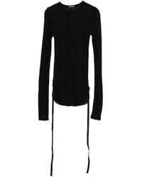 Ann Demeulemeester - Oke Tie-Detail Top - Lyst