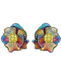 Anabela Chan - Rainbow Bloom クォーツ ピアス 18kイエローゴールドヴェルメイユ - Lyst
