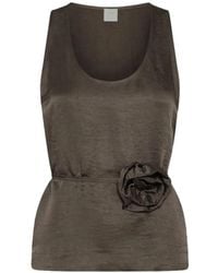 Marella - Floral Appliqué Tank Top - Lyst