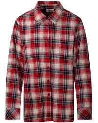P.A.R.O.S.H. - Check-Print Crystal-Embellished Shirt - Lyst