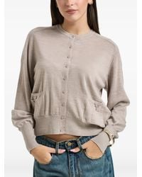Liu Jo - Button-Up Pocket-Detail Cardigan - Lyst