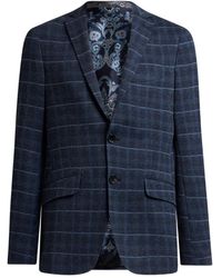 Etro - Check-Motif Quilted Jacket - Lyst