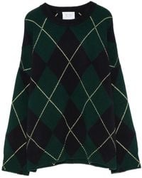 Be You - Long-Sleeve Argyle-Pattern Sweater - Lyst