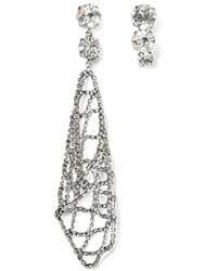 Isabel Marant - Thalia Asymmetric Crystal-Embellished Earrings - Lyst