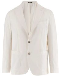 BOSS - Blazer Boutonné À Revers Crantés - Lyst