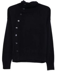 Seventy - Button-Fastening High-Neck Cardigan - Lyst