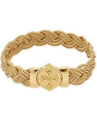Emanuele Bicocchi - Large Diamond-Cut Flat Braided Bracelet - Lyst
