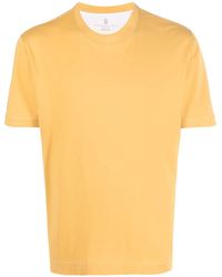 Brunello Cucinelli - Round-Neck Short-Sleeved T-Shirt - Lyst