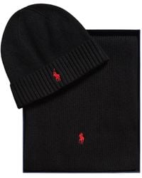 Polo Ralph Lauren - Wool Beanie & Scarf Gift Set - Lyst