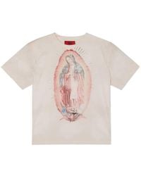 424 - Virgin Mary Graphic-Print T-Shirt - Lyst