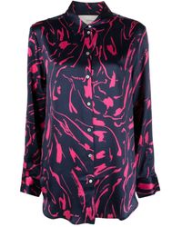 Asceno - London Silk Pyjama Shirt - Lyst