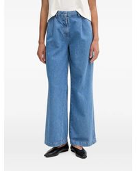 Marc O' Polo - Pleated Wide-Leg Jeans - Lyst