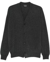 Dell'Oglio - Buttoned V-Neck Cardigan - Lyst