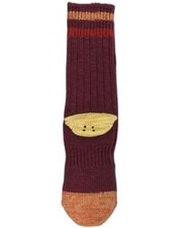 Kapital - Striped-Trim Socks - Lyst