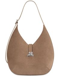 Courreges - Small Logo-Plaque Shoulder Bag - Lyst