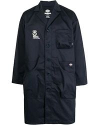 Neighborhood - Einreihiger Mantel Mit Logo-Patch - Lyst