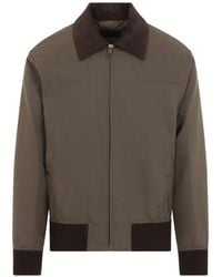 Prada - Zip-Up Blouson Jacket - Lyst