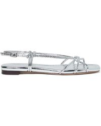 Loeffler Randall - Sandales Karly À Effet Métallisé - Lyst