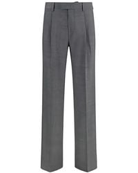 Lardini - Houndstooth-Pattern Straight-Leg Tailored Trousers - Lyst