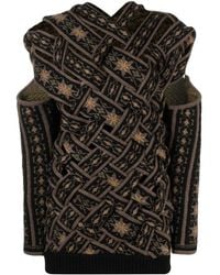 Y. Project - Pattern-Intarsia Knit Cut-Out Jumper - Lyst