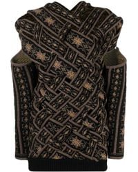 Y. Project - Pattern-Intarsia Knit Cut-Out Jumper - Lyst