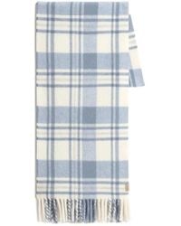 Woolrich - Check Fringed Scarf - Lyst