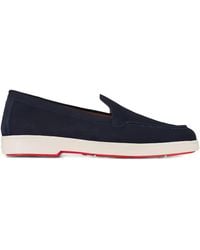 Santoni - Yaltamoc Suede Loafers - Lyst