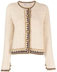Tory Burch - Round-Neck Button-Up Cardigan - Lyst