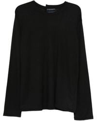 Yohji Yamamoto - Long-Sleeve Wool T-Shirt - Lyst