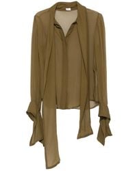 Saint Laurent - Long-Sleeves Blouse - Lyst