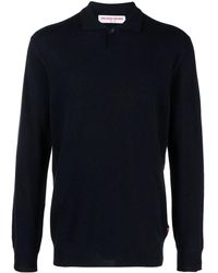 Orlebar Brown - Bruno Longsleeved Cashmere Polo Shirt - Lyst