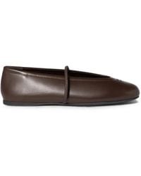 Miu Miu - Nappa Leather Ballerinas - Lyst