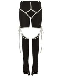 SRVC Studio - Long John Contour-Panel Tie-Detail Shorts - Lyst