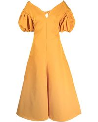 Rosie Assoulin - Short Puff Sleeves Gown - Lyst