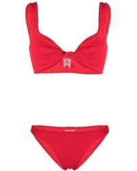 Hunza G - Set bikini con incrocio - Lyst
