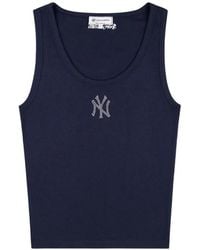 Sporty & Rich - X Yankees Krystal Cropped Tank Top - Lyst