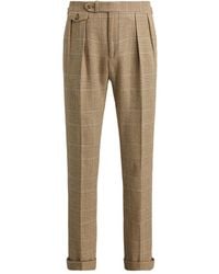 Polo Ralph Lauren - Double-Pleated Plaid Trousers - Lyst