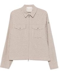 Moncler - Surchemise En Flanelle Micro Madras - Lyst