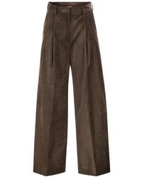 Antonelli - Pleated Wide-Leg Trousers - Lyst