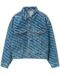 Alexander Wang - Chaqueta vaquera con logo estampado - Lyst
