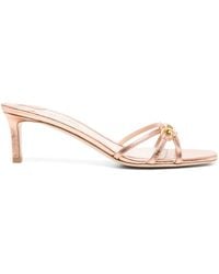 Tom Ford - Sandalen Whitney Aus Metallic-Leder - Lyst