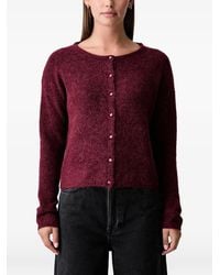Mos Mosh - Mmalmine Brushed Button-Front Cardigan - Lyst