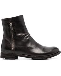 Officine Creative - Almond-toe Leather Boots - Lyst