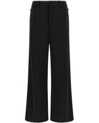 DI.LA3 PARI' - Button-Detail Wide-Leg Trousers - Lyst