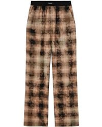 Palm Angels - Check-Print Track Pants - Lyst