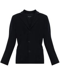 Giorgio Armani - Notched-Lapel Patch-Pocket Blazer - Lyst