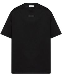 Lanvin - Appliqué-logo Cotton T-shirt - Lyst